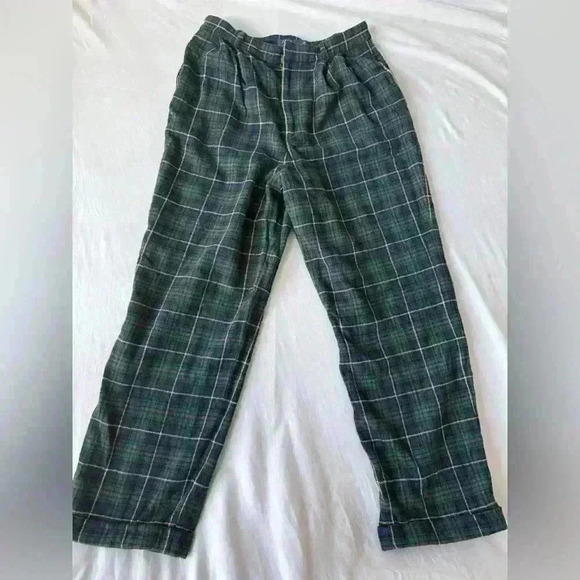 Plaid Wool Relaxed Straight Pant Polo Ralph Lauren size 8 Woman’s - Picture 8 of 15